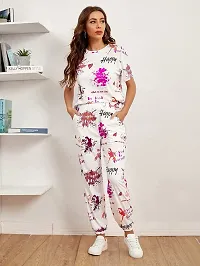 STYLE SAVORNight Suit Set for Women Cotton blend top with pant set-thumb2