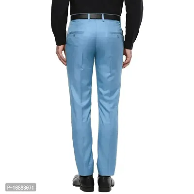 Inspire Clothing Inspiration Jacu Sky Blue Slim Fit Formal Trouser for Men (Sky Blue)-thumb4