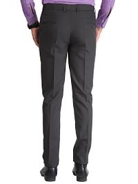 Grey Synthetic Mid Rise Formal Trousers-thumb2