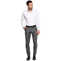 Light Grey Slim Fit Formal Trouser-thumb4