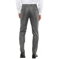Light Grey Slim Fit Formal Trouser-thumb3
