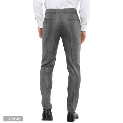 Light Grey Slim Fit Formal Trouser-thumb4