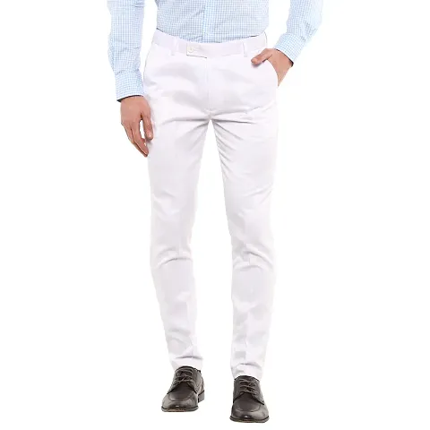 Stylish Synthetic Formal Trousers For Men