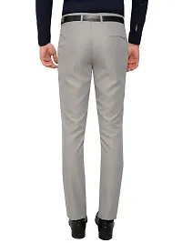 Light Grey Slim Fit Formal Trouser-thumb3