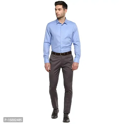 Inspire Grey Slim Fit Formal Trouser for Men-thumb5