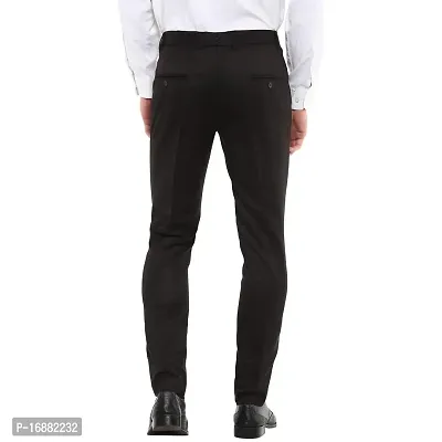 Inspire Black Slim Fit Formal Trouser for Men-thumb4