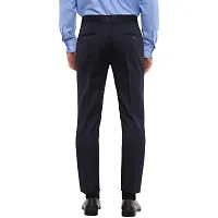 Inspire Blue Slim Fit Formal Trouser for Men-thumb3