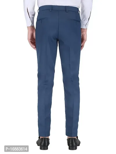 P.Blue Slim Fit Formal Trouser for Men (P.Blue)-thumb4