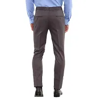 Inspire Grey Slim Fit Formal Trouser for Men-thumb3