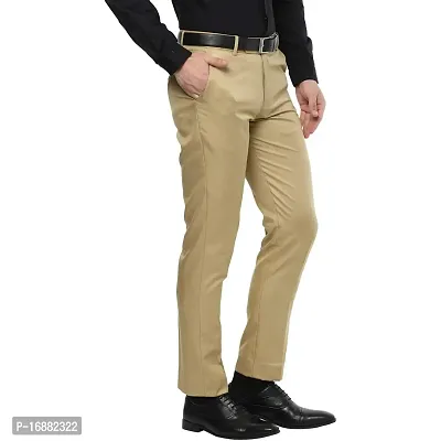 Inspire JACU Khaki Slim FIT Formal Trouser-thumb3