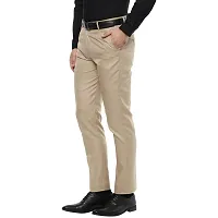 Inspire Clothing Inspiration Inspre Jacu Beige Slim Fit Formal Trouser for Men (Beige)-thumb1