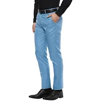 Inspire Clothing Inspiration Jacu Sky Blue Slim Fit Formal Trouser for Men (Sky Blue)-thumb1