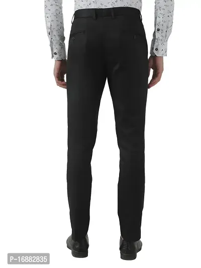 Inspire Clothing Inspiration Black Slim Fit Formal Trouser (Black)-thumb4