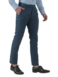 Inspire Clothing Inspiration P.Blue Slim Fit Formal Trouser-thumb2