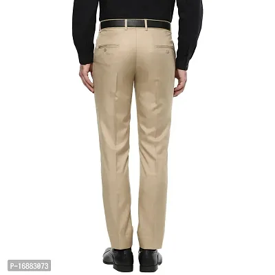 Inspire Clothing Inspiration Inspre Jacu Beige Slim Fit Formal Trouser for Men (Beige)-thumb4