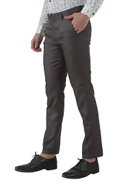 Inspire Jacu Grey Slim Fit Formal Trouser for Men (Grey)-thumb1