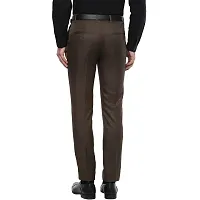 Inspire Men's Poly Viscose Jacu Slim Fit Formal Trouser (Brown; 34)-thumb3