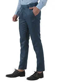 Inspire Clothing Inspiration P.Blue Slim Fit Formal Trouser-thumb1