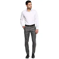 Inspire Light Grey Slim Fit Formal Trouser for Men-thumb4