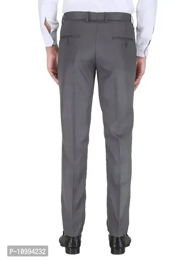 Playerz Pack Of 3 Slim Fit Formal Trousers (Beige, Black  Grey)-thumb4