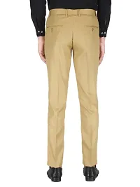 Playerz Pack Of 2 Slim Fit Formal Trousers (Black  Khaki)-thumb4