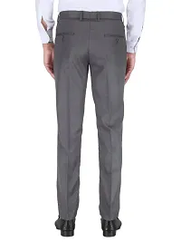 Playerz Pack Of 2 Slim Fit Formal Trousers (Beige  Grey)-thumb4