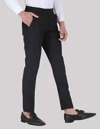 Playerz Black Slim Fit Formal Trouser-thumb4