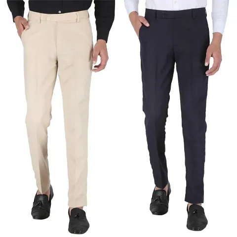 Stylish Polyester Formal Trousers 