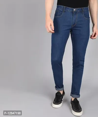 Inspire Dark Blue Slim Fit Jeans-thumb0