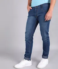 Inspire Dark Blue Slim Fit Jeans-thumb3