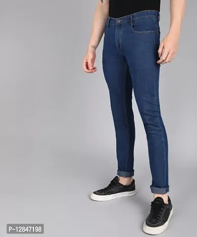Inspire Dark Blue Slim Fit Jeans-thumb3