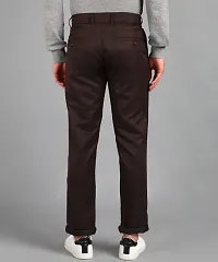 Playerz Brown Polyester Slim Fit Chinos-thumb3