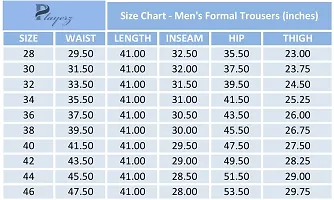 Khaki Polyester Mid Rise Formal Trousers For Men-thumb4