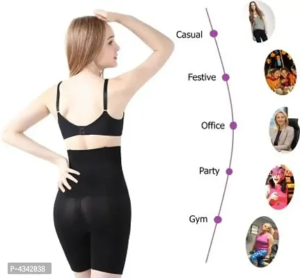 All-In-1 Shaper - Tummy, Back, Thighs, Hips - Seamless Shapewear Body Shaper (Best Fits Upto 28 to 36 Waist Size)-thumb3