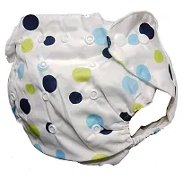 Mopslik Baby Washable, Adjustable, Reusable Cloth Diaper/Button Diaper, with 3 Layer Insert (0 to 3 Yrs Upto 15 Kgs) (Design 4)-thumb1