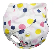 Mopslik Baby Washable, Adjustable, Reusable Cloth Diaper/Button Diaper, with 3 Layer Insert (0 to 3 Yrs Upto 15 Kgs) (Design 6)-thumb1