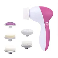 Mopslik - 5 in 1 Electric Rotating Facial Beauty Massager Face Cleansing Brush Exfoliating Brush-thumb4