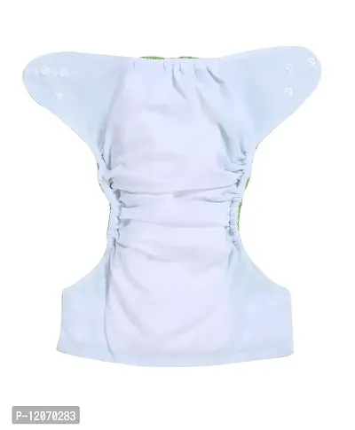 Mopslik - Reusable Adjustable Washable button Cloth Diaper with 5 Layered Insert (Yellow)-thumb4