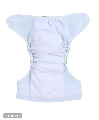 Mopslik - Reusable Adjustable Washable button Cloth Diaper with 5 Layered Insert (Blue)-thumb4