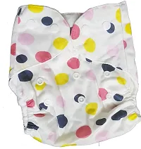 Mopslik Baby Washable, Adjustable, Reusable Cloth Diaper/Button Diaper, with 3 Layer Insert (0 to 3 Yrs Upto 15 Kgs) (Design 6)-thumb2