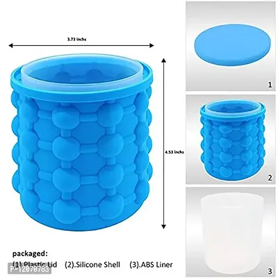 Mopslik - Silicon Ice Cube Maker Cum Storage Ice Tray/Box-thumb3