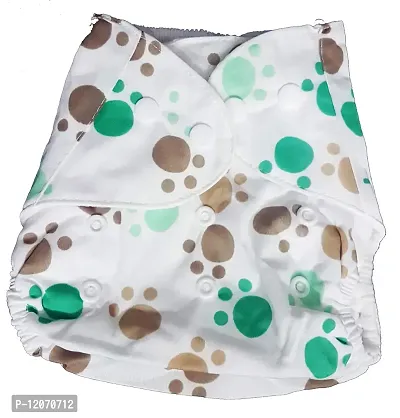 Mopslik Baby Washable, Adjustable, Reusable Cloth Diaper/Button Diaper, with 3 Layer Insert (0 to 3 Yrs Upto 15 Kgs) (Design 2)-thumb3