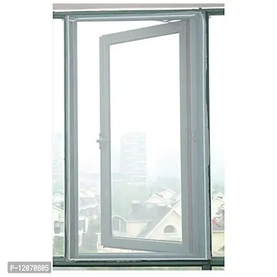 Invisible Window Mosquito Insect Net Screen Net Mesh Fly Bug Mosquito Protector Kit (1.3m x 1.5m) with Self-Adhesive Tapes-thumb0