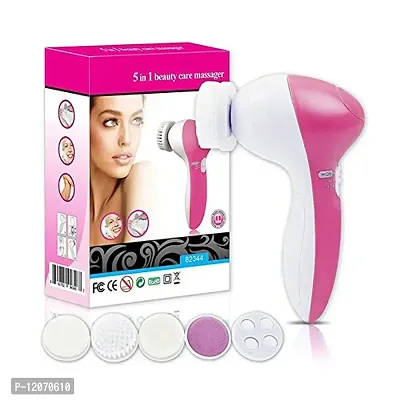 Mopslik - 5 in 1 Electric Rotating Facial Beauty Massager Face Cleansing Brush Exfoliating Brush-thumb2