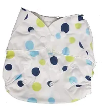 Mopslik Baby Washable, Adjustable, Reusable Cloth Diaper/Button Diaper, with 3 Layer Insert (0 to 3 Yrs Upto 15 Kgs) (Design 4)-thumb2