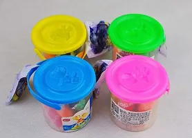 Play Dough  / Doh  Mini Bucket Modeling Clay with 10 Colors , Roller , Knife and 1 Mould-thumb2