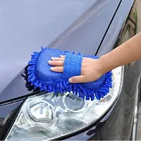 Wet and Dry home and Car Cleaning and Washing Anti Scratch Microfiber Sponge Mitt Brush-thumb2