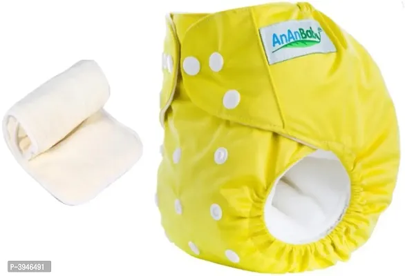 Cloth Diaper With 4 Layer Microfiber Insert Washable Adjustable and Reusable.-thumb0