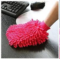 2 Sided  Microfiber Home and Car Cleaning Dusting Gloves Lint Free Scratch free-thumb2