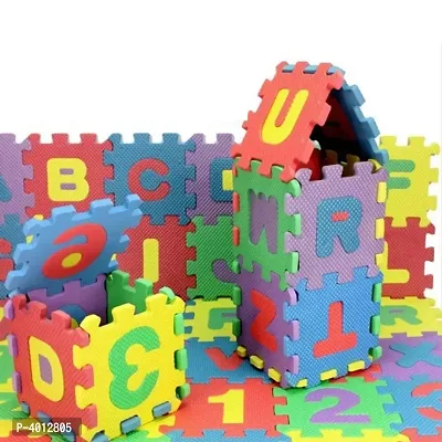 36 Pcs EVA Foam Mat Interlocking Educational Puzzle set (Numbers and Alphabets , 4.5 Inch Block Each)-thumb3